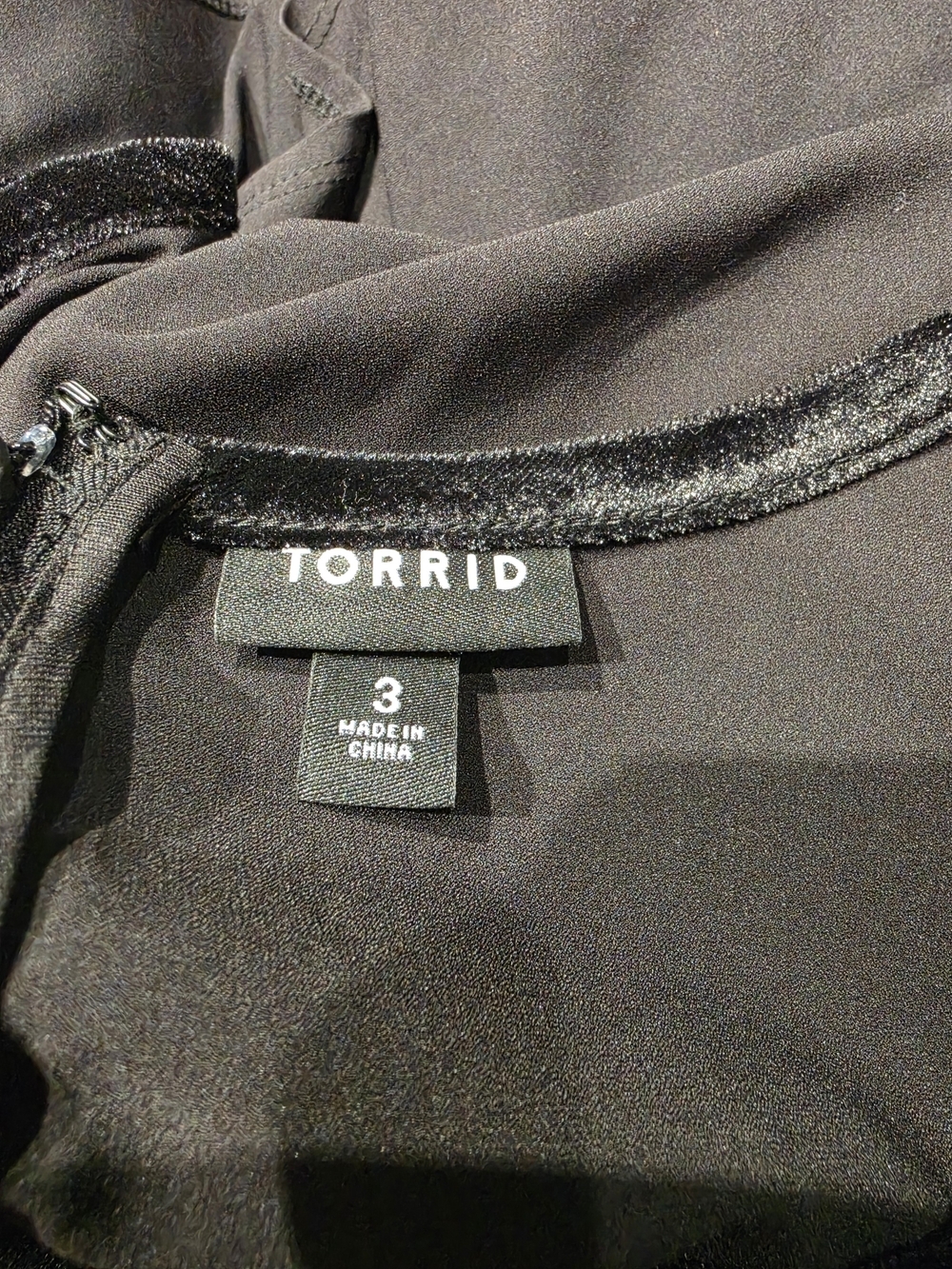 Torrid Black Asymmetric Peplum Tank Top Size 3 image 7